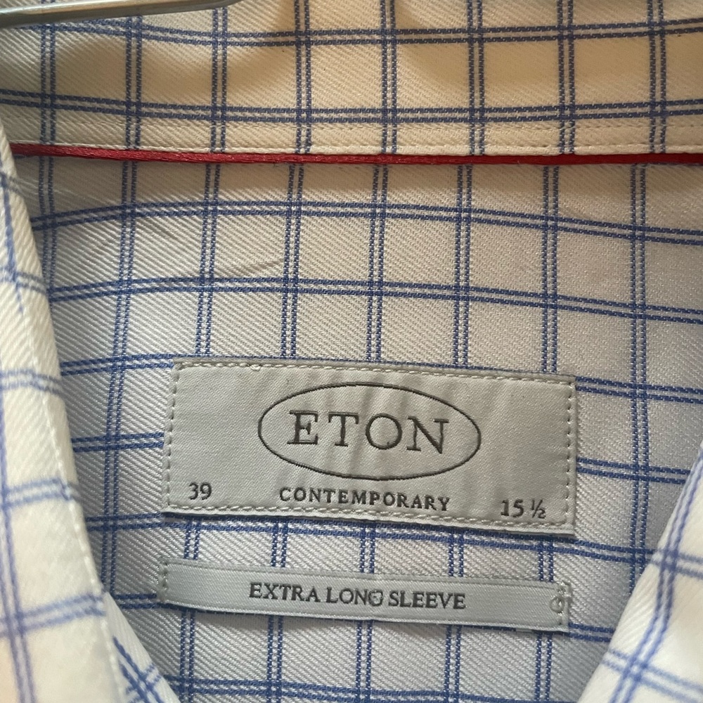 Eton dress shirt 15.5 / 39 contemporary fit tall